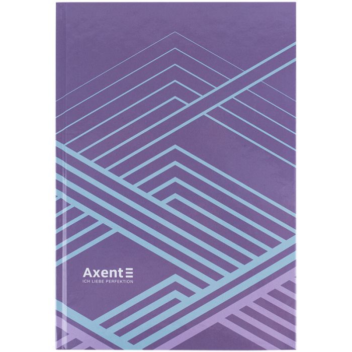 Книга записная Axent Lines А4, 96 аркушів, клітинка, бузкова Фото