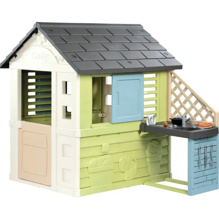 Игровой домик Smoby Life Радужный с летней кухней Фото