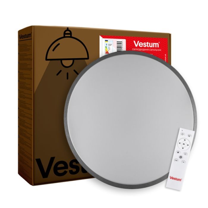 Светильник Vestum RING матовий 30W 395*60мм 4000К срібний Фото