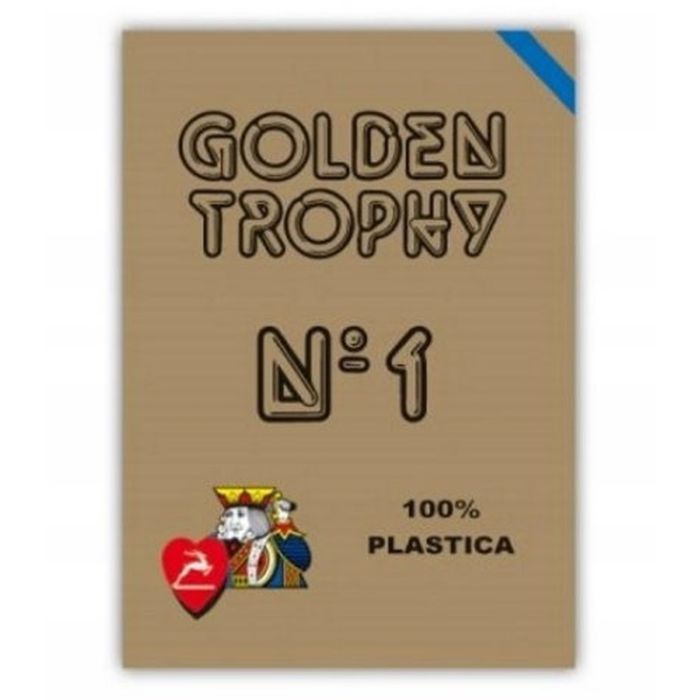 Карты игральные Modiano Golden Trophy 100 Plastic (blue) Фото
