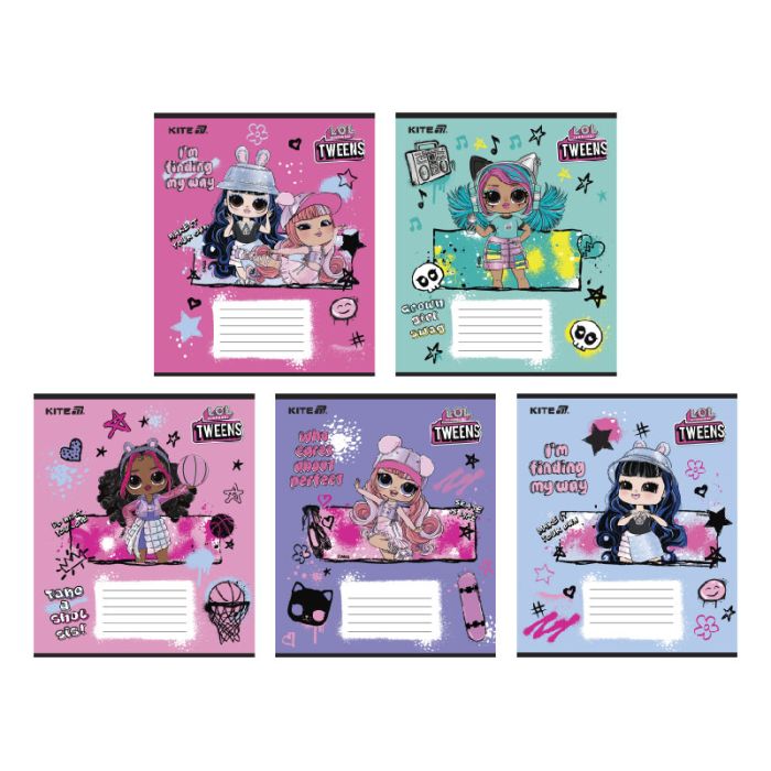 Тетрадь Kite LOL, 12 листов, клетка, 12 листов Фото