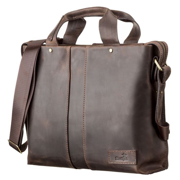 Сумка Shvigel Кожаная Коричневая Фото