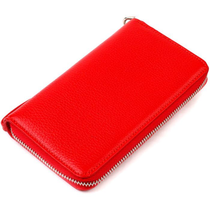 Кошелек Canpellini Из натуральной кожи Красный Фото