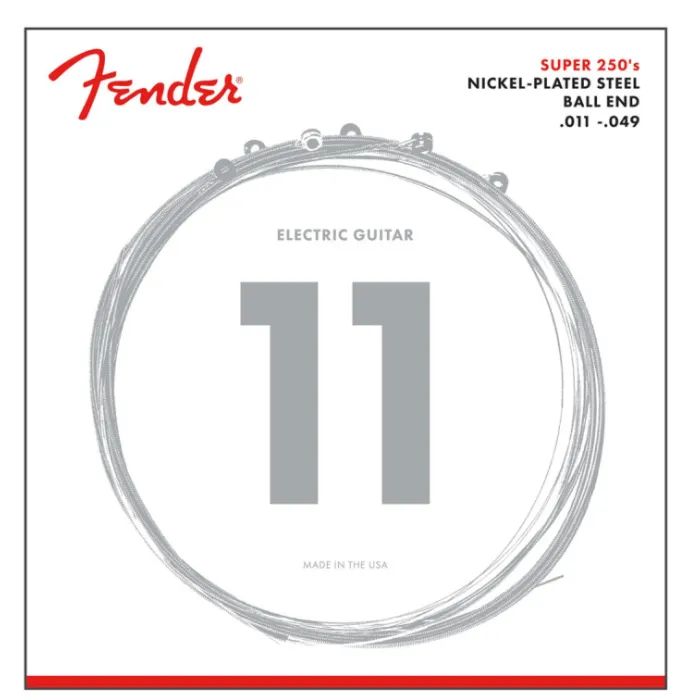 Струны для гитары Fender Super 250 Nickel-Plated Steel (11-49) Фото