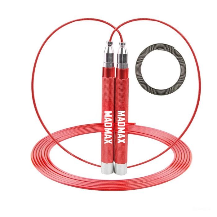 Скакалка MadMax MFA-286 Speed jump rope швидкісна Червона Фото