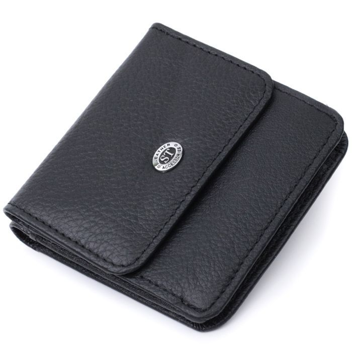 Кошелек ST Leather Из натуральной кожи Черный Фото