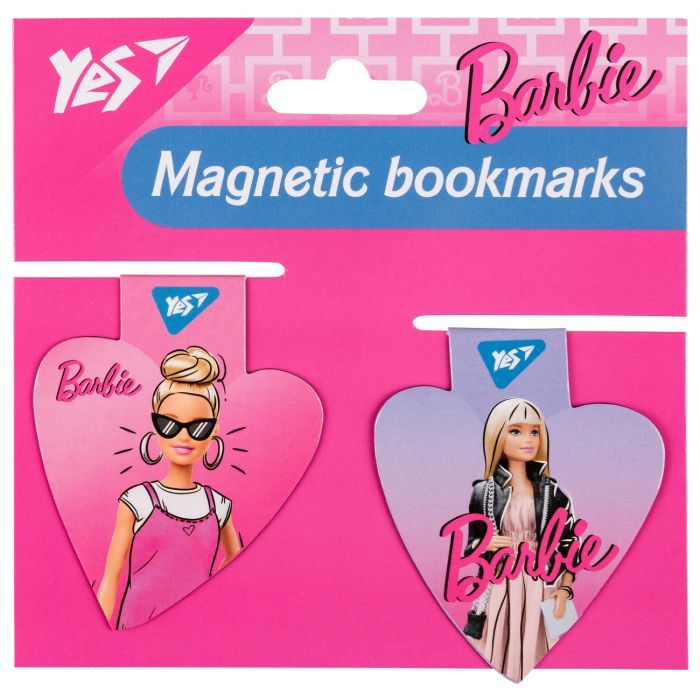 Закладки для книг Yes магнитные Barbie heart, 2шт Фото