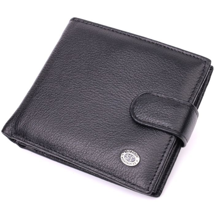 Кошелек ST Leather Из натуральной кожи Черный Фото