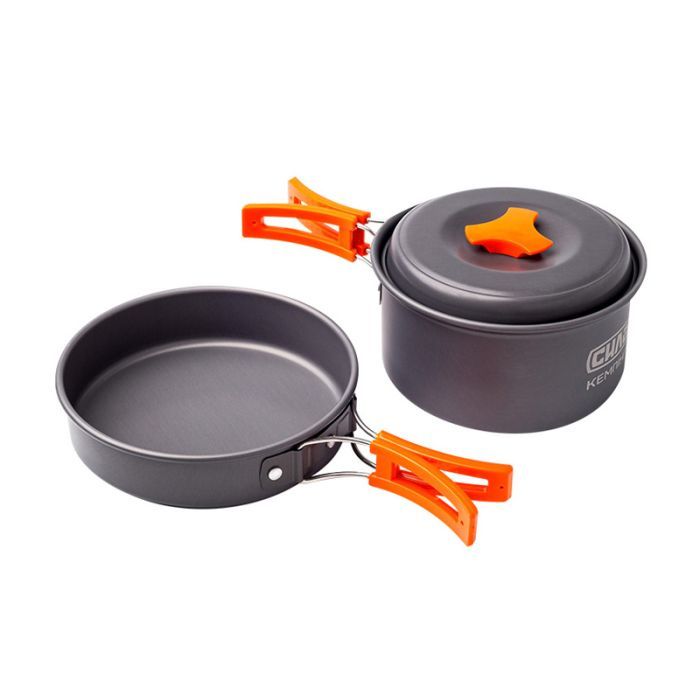Набор туристической посуды СИЛА каструля + сковорода Фото