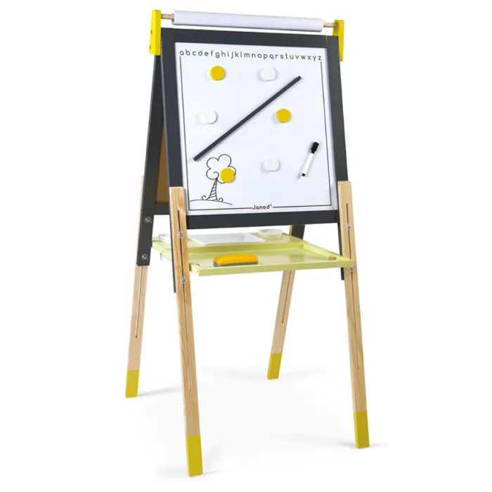 Мольберт Janod двосторонній сіро-жовтий Фото