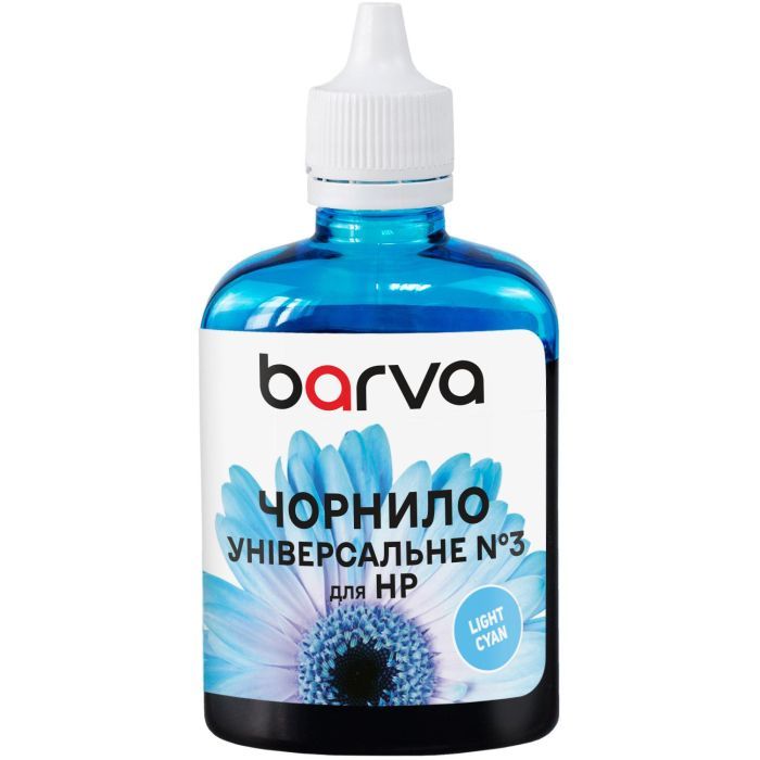 Чернила Barva HP Universal-3 100ml LCyan, water-soluble Фото
