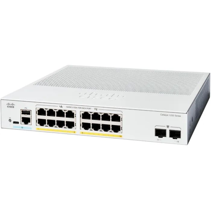 Коммутатор сетевой Cisco C1200-16P-2G Фото