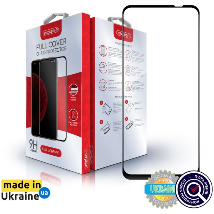 Стекло защитное Intaleo Full Glue MOTO G32 Black Фото