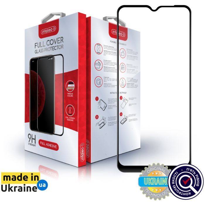 Стекло защитное Intaleo Full Glue Oppo A18 Black Фото