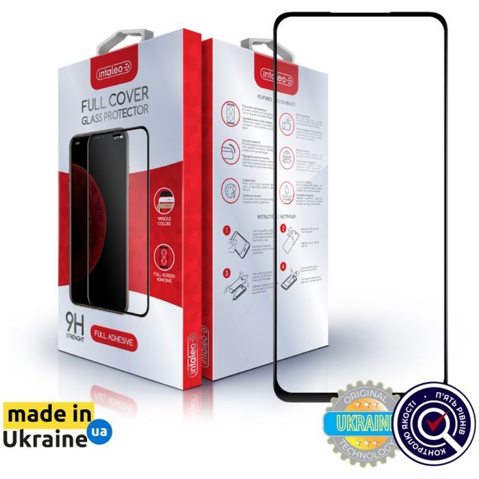 Стекло защитное Intaleo Full Glue Oppo A98 Black Фото