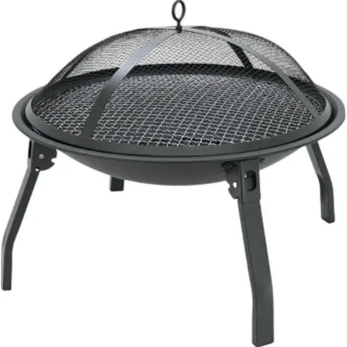 Гриль-барбекю Voltronic круглий 55х28 см Black Фото