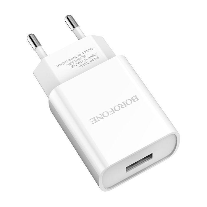 Зарядное устройство BOROFONE BA20A Sharp USB 10.5W White Фото