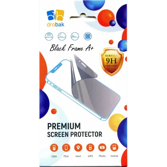 Стекло защитное Drobak Samsung Galaxy A36 Black Frame A+ Фото