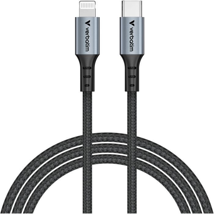 Дата кабель Verbatim USB-C to Lightning 1.2m black Фото