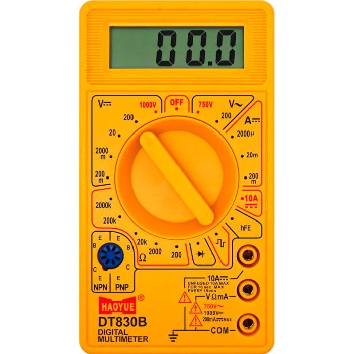 Цифровой мультиметр HAOYUE DT-830B, щупи, Box Фото