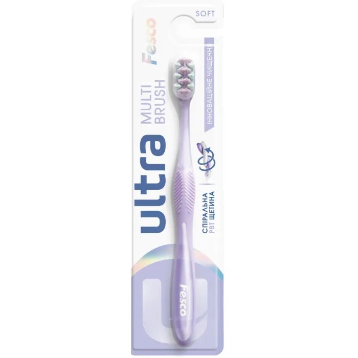Зубная щетка Fesco Ultra Multi Brush Soft Фиолетовая Фото