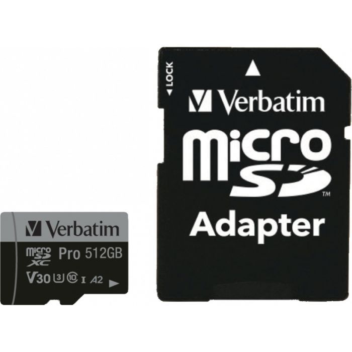 Карта памяти Verbatim 512GB microSDXC class 10 UHS-III PRO Фото
