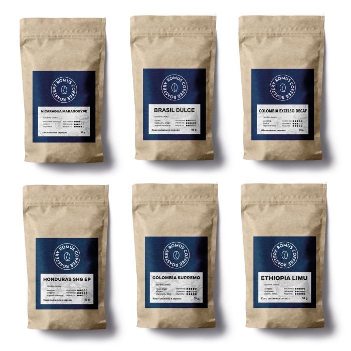 Кофе Romus Roastery Tasting Set Премиум 300 г Фото