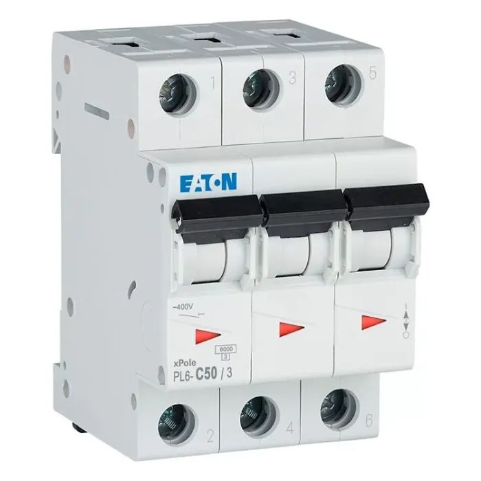 Автоматический выключатель Eaton 3-п. М3 С 50А PL6 6кА Фото