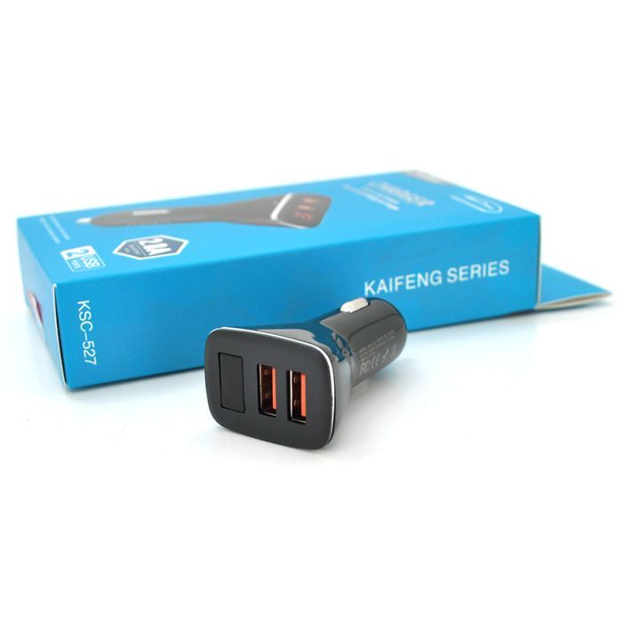 Зарядное устройство iKAKU KSC-527 2xUSB 5V 2.8A Black Фото