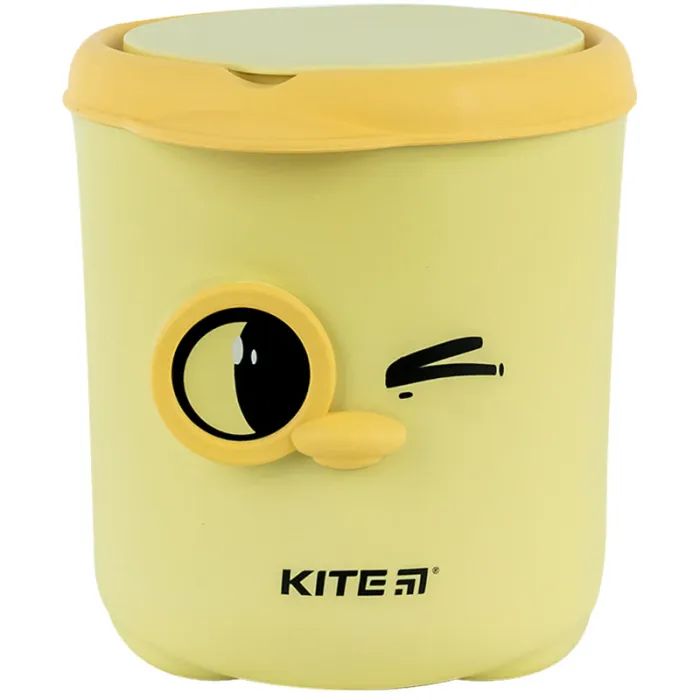 Корзина для бумаг Kite Настільний контейнер для сміття, жовтий Фото