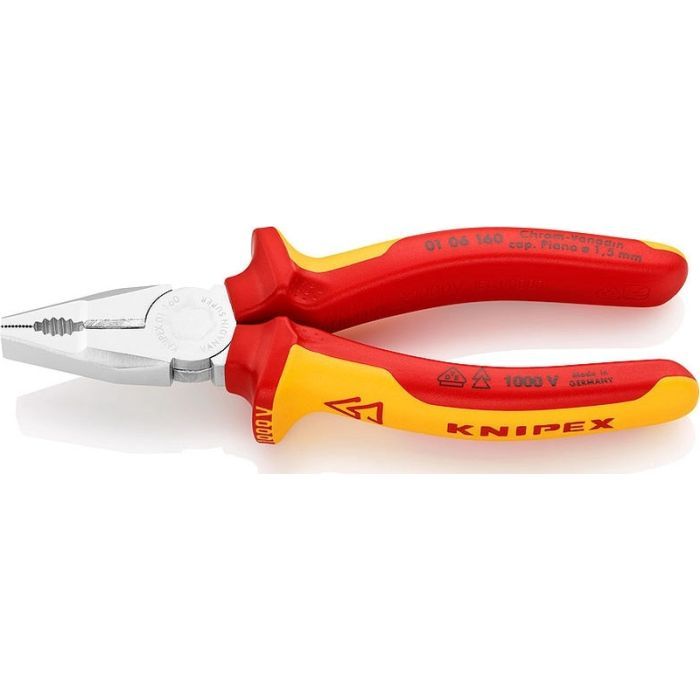 Плоскогубцы KNIPEX силовые хром-ванадиевые 01 06 160 Фото