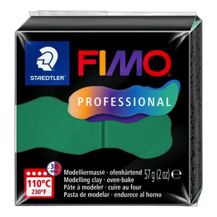 Пластика Fimo Professional, Зелена, 57г Фото