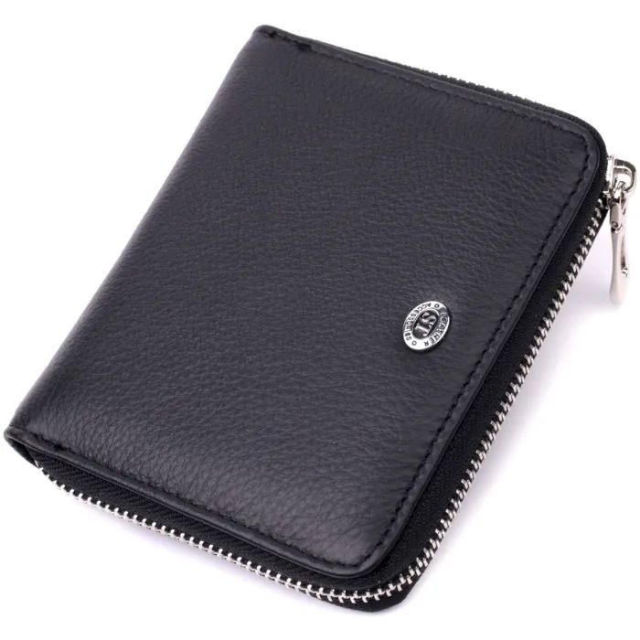 Кошелек ST Leather Из натуральной кожи Черный Фото
