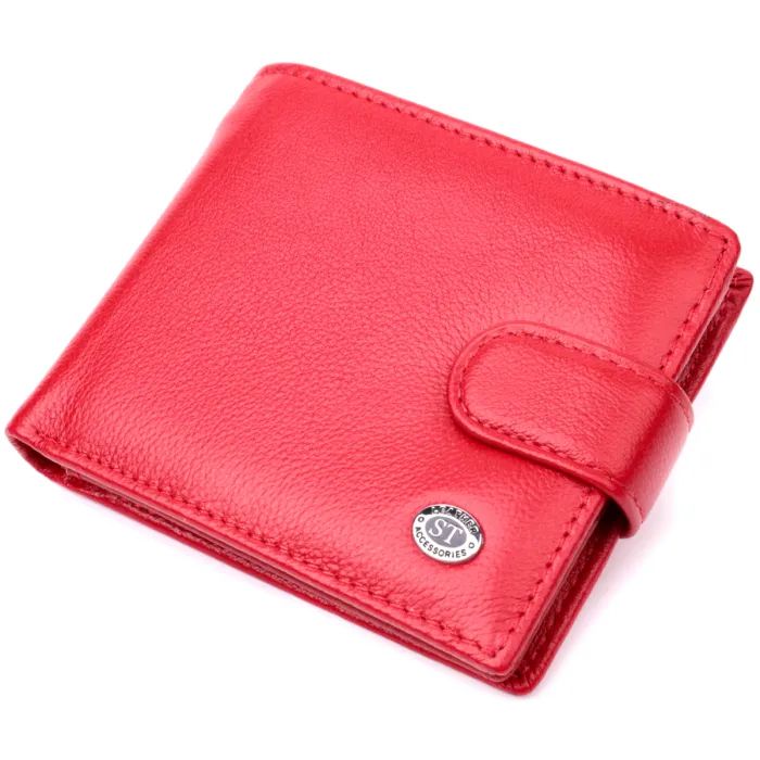 Кошелек ST Leather Из натуральной кожи Красный Фото