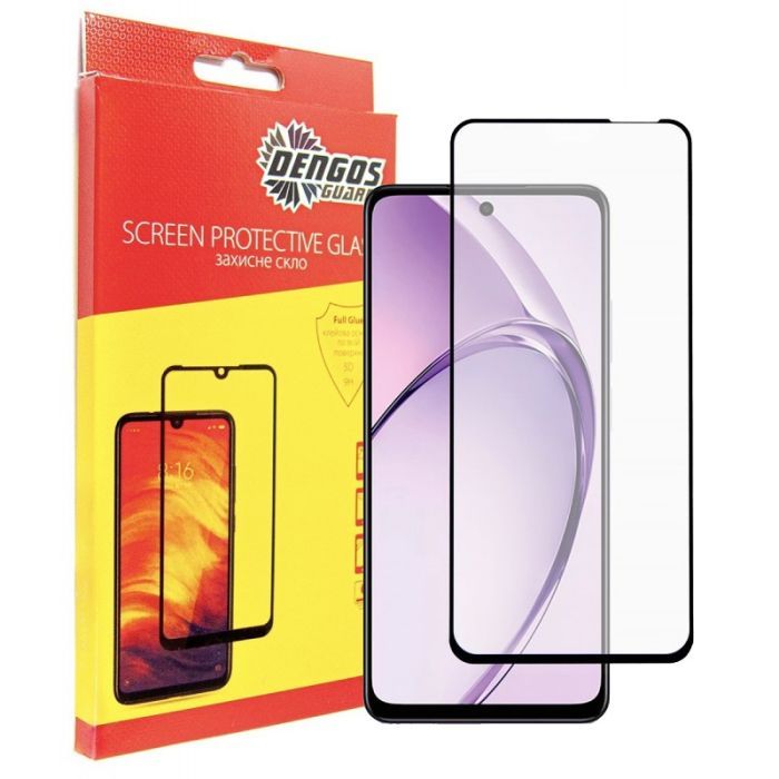 Стекло защитное Dengos Full Glue OPPO A5i Black Фото