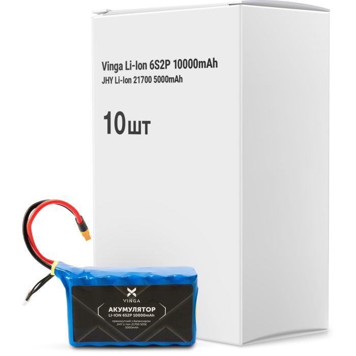 Аккумуляторный блок Vinga Li-Ion 6S2P 10000mAh коробка 10 шт (JHY Li-Ion 217 Фото