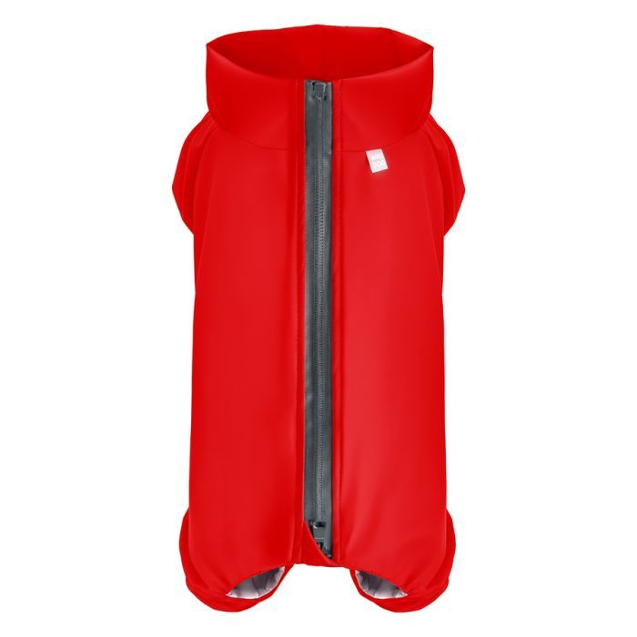 Дождевик для животных WAUDOG Clothes водонепроницаемый M35 красный Фото