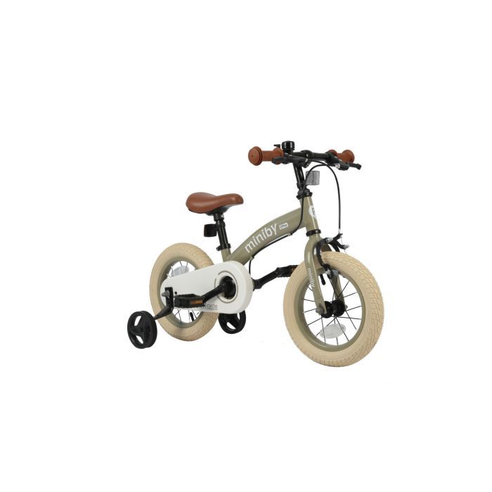 Детский велосипед QPlay Miniby 3 в1, біговел 12",Grey-Green Фото