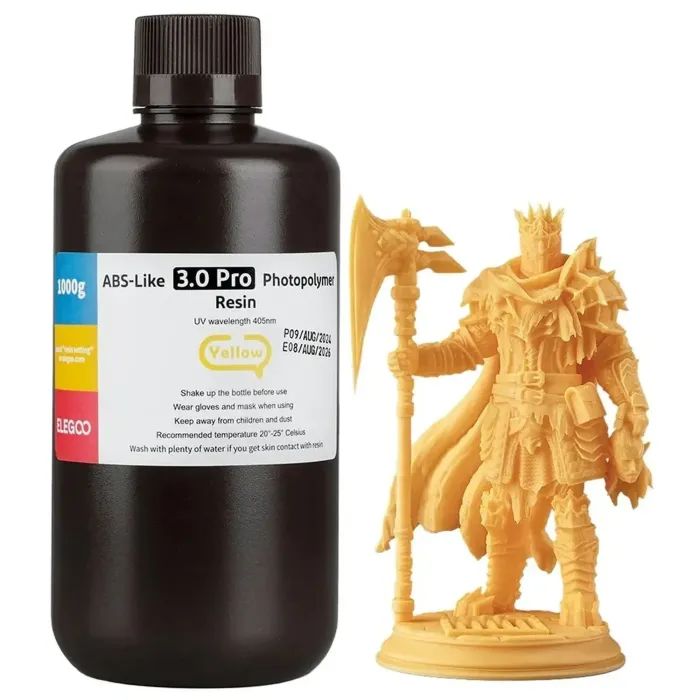 Фотополимерная смола ELEGOO Resin, ABS-like 3.0 pro 1кг, yellow Фото