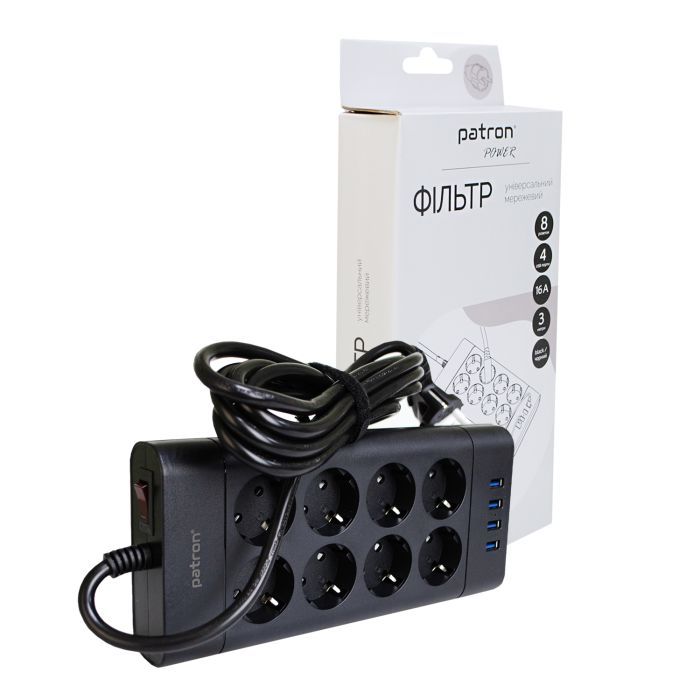 Сетевой фильтр питания Patron SP-1683-USB Фото