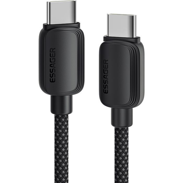 Дата кабель Essager USB-C to USB-C 2.0m 100W black Фото