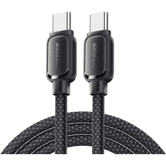 Дата кабель Essager USB-C to USB-C 1.0m 100W black Фото