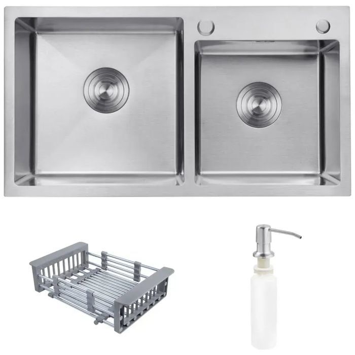 Мойка кухонная Kroner Geburstet-7843ZHM Фото