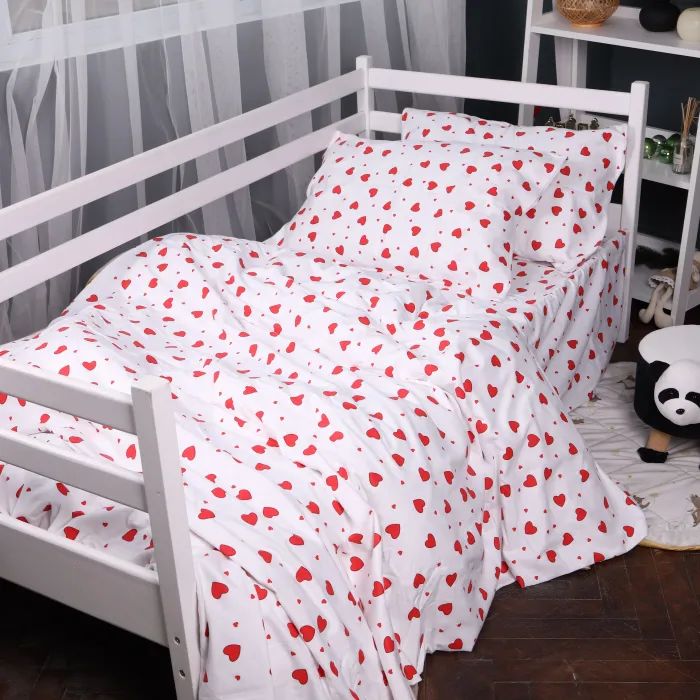 Постельное белье MirSon 015 Love Фланель 2x143x210 Семейный Фото