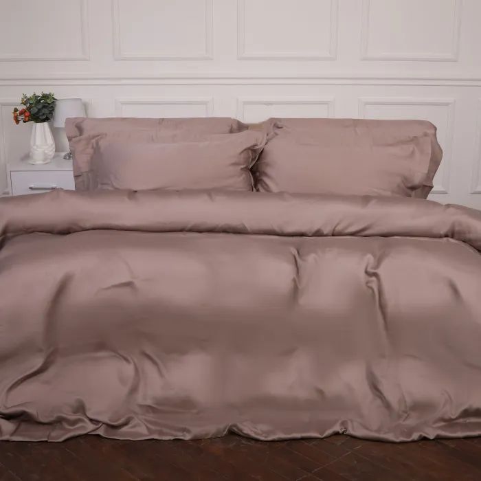 Постельное белье MirSon Tencel №08 Beige 2x143x210 Семейный Фото