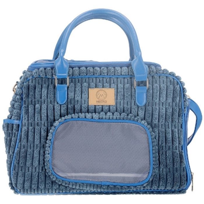 Переноска для животных MISOKO&CO 41.5x23x28 см темно-синяя Фото