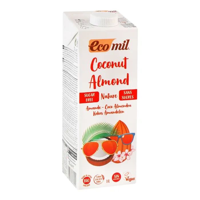Молоко растительное Ecomil Органическое кокос-миндаль без сахара 1 л Фото