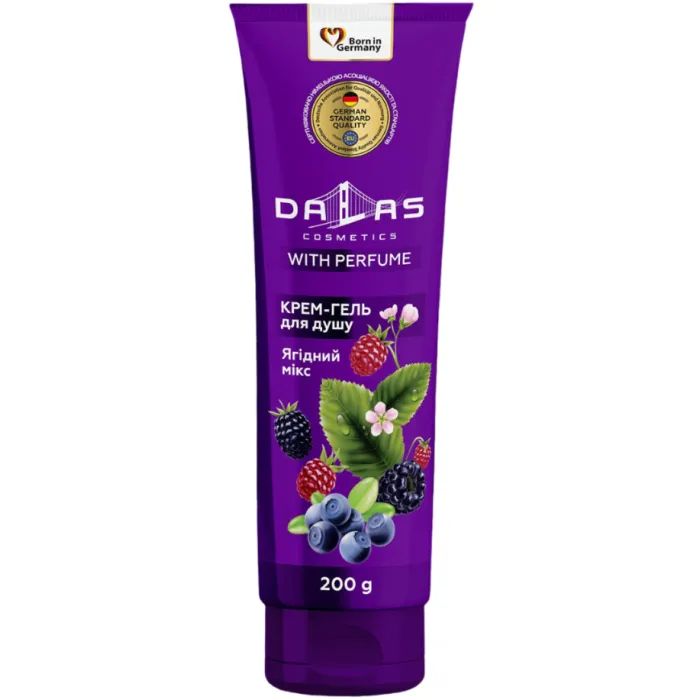 Гель для душа Dalas Cosmetics Ягодный микс 200 г Фото