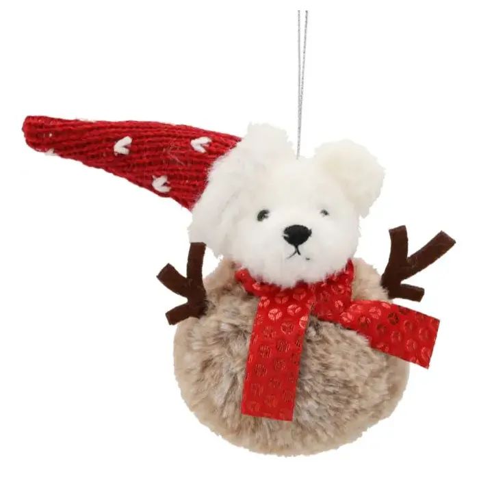 Елочная игрушка Chomik Ведмідь 10х12 см Фото