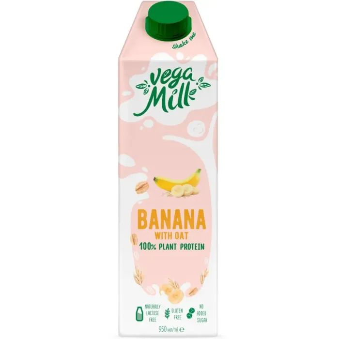 Молоко растительное Vega Milk Овсяное с бананом 950 мл Фото